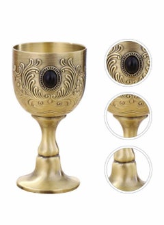 Y&D Goblet, Handmade Brass King's Royal Embossed Goblet Wine Liquor for Drink Coffee, Milk  - Image 4