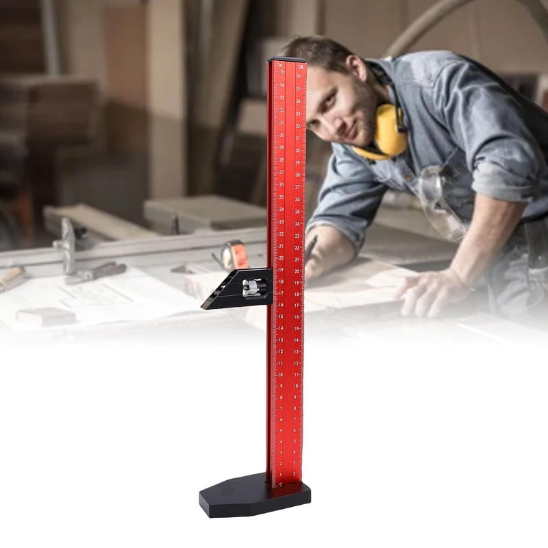 Table Saw Height Ruler Dual Metric And Inch Scale For Depth Measuring And Marking - Image 5