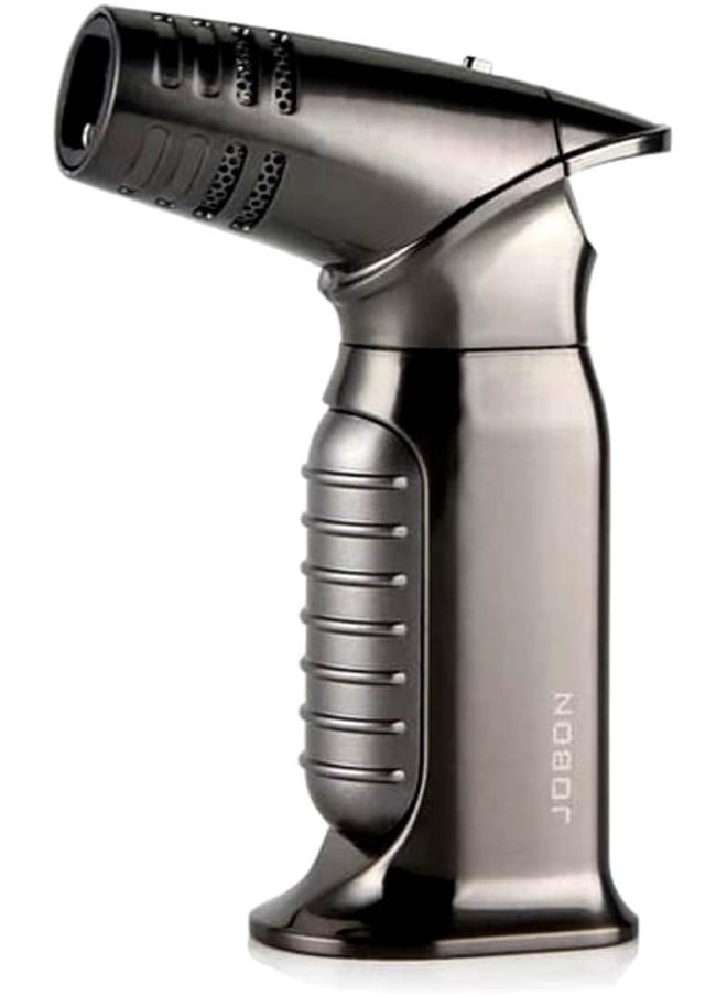 ALSAQER Alsaqer-Jobon 4 Jet Flame Windproof Butane Gas Lighter-Bakhoor Charcoal Lighter-Jobon Torch Lighter-BBQ Lighter (Gas not Included)-(Black)  - Image 1