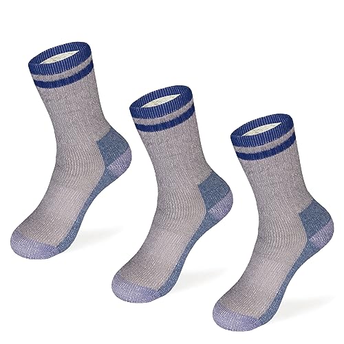MERIWOOL Merino Wool Kids Hiking Socks for Children 3 Pairs - Image 1