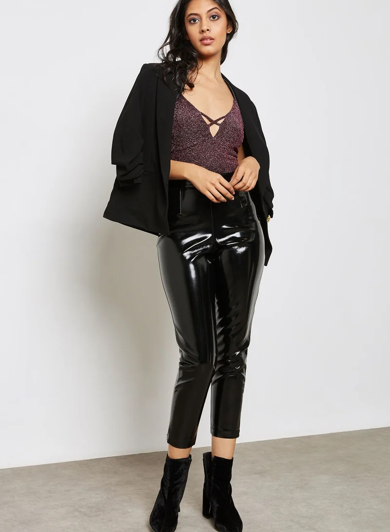Miss Selfridge Petite Glitter Body
