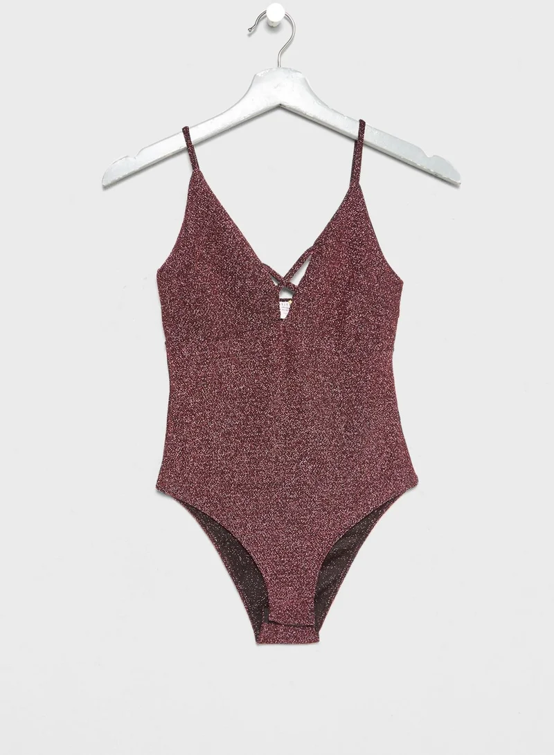 Miss Selfridge Petite Glitter Body