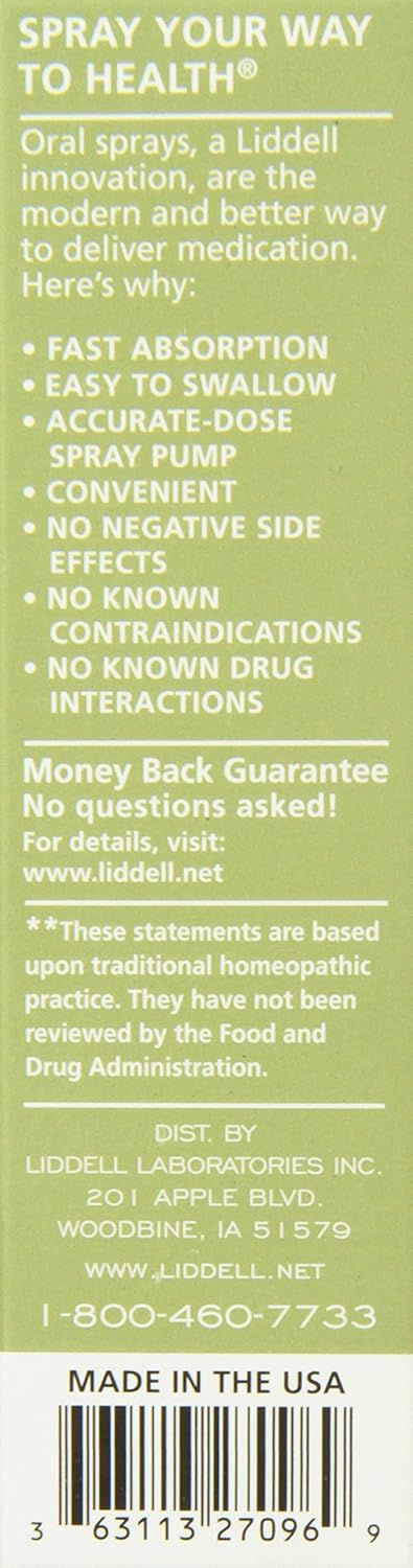 Liddell Homeopathic Letting Go Anxiety Spray 1 Ounce - Image 2