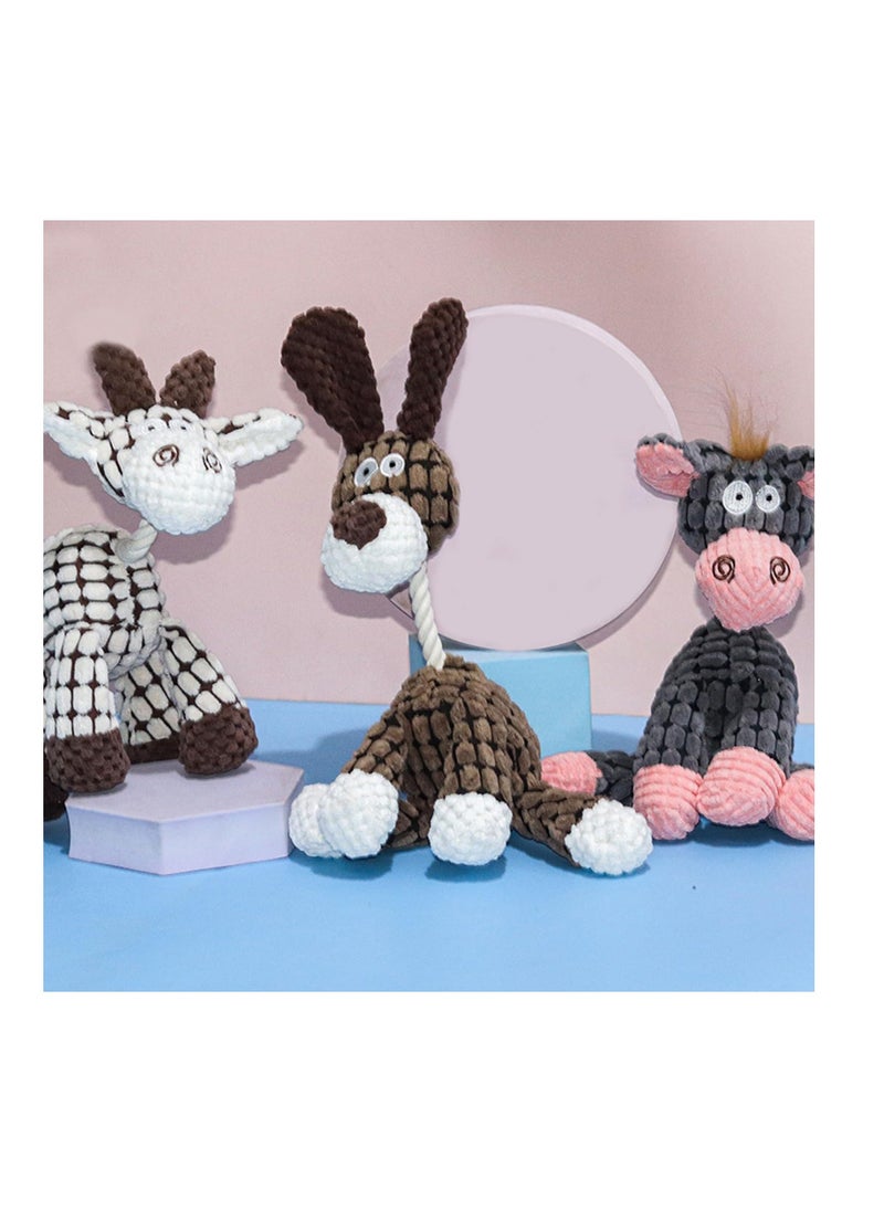 Y&D - Robustplush - Immortal Squeaker Plush Toy For Dogs & Puppies Antarcking Robust Indestructible Toy Durable Stuffed Animal Chew Toys with Squeakers Small Medium Dogs Set of 3 - Image 1