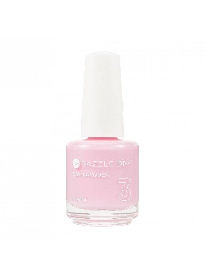 Dazzle Dry Dazzle Dry Nail Lacquer (Step 3) - Soft Caress - A Cool Peony Pink. Full Coverage Cream. (0.5 Fl Oz) - Image 4
