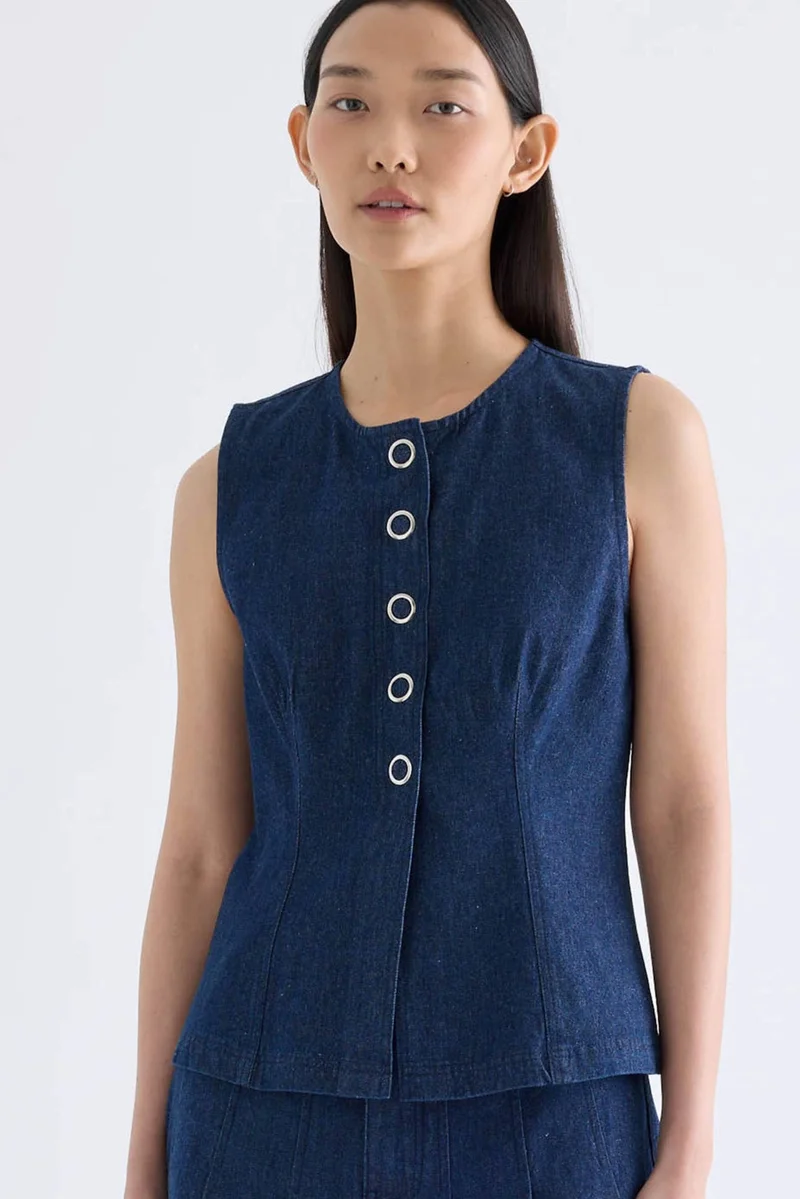 ذا اديتورز ماركت Laroux Snap Button Top