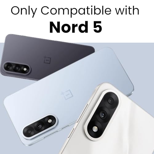 RIGGEAR Shockproof Sleek Hybrid Armor 360° Rotating Magnetic Ring Stand Back Cover Case Compatible with MagSafe Accessories for OnePlus Nord 5 5G (Smoke Black Matte PC and Black TPU Bumper)(RingStand) - Image 2