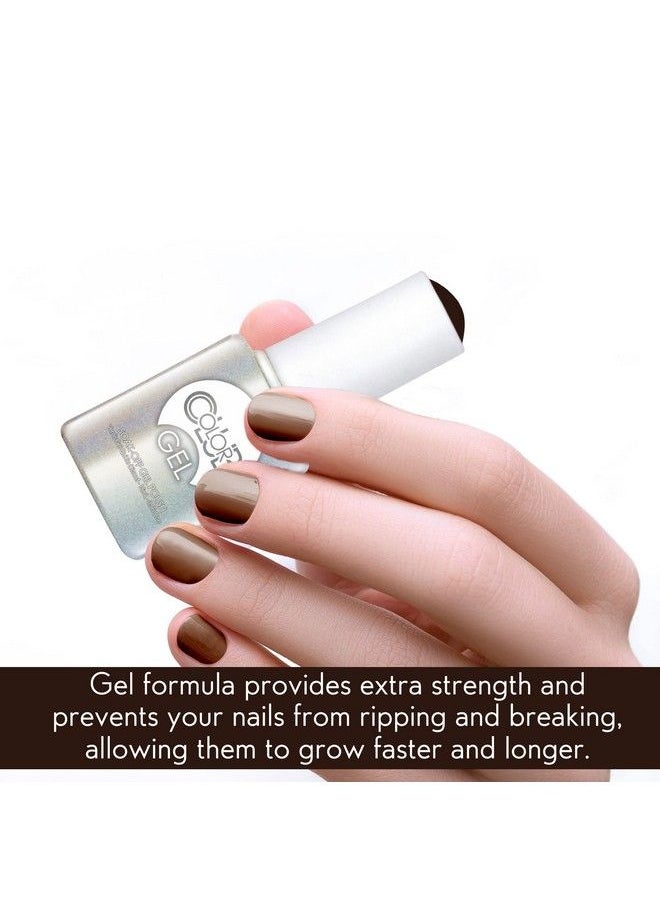 Color Club - Cup Of Cocoa Nail Gel Dark Brown Color Polish.5 Fl Oz (15 Ml) - Image 1