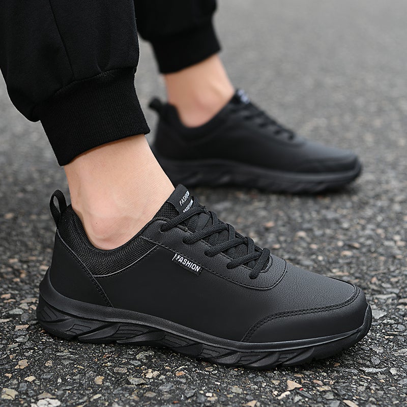 Men'S Shoes Autumn New Leather Breathable Casual Sneaker Plus Size Light Soft Sole Running Shoes Junior Boys Thick Sole - Image 3