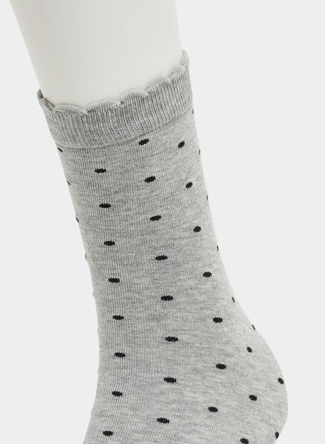 Styli Set of 5 - Polka Dot Crew Socks - Image 5
