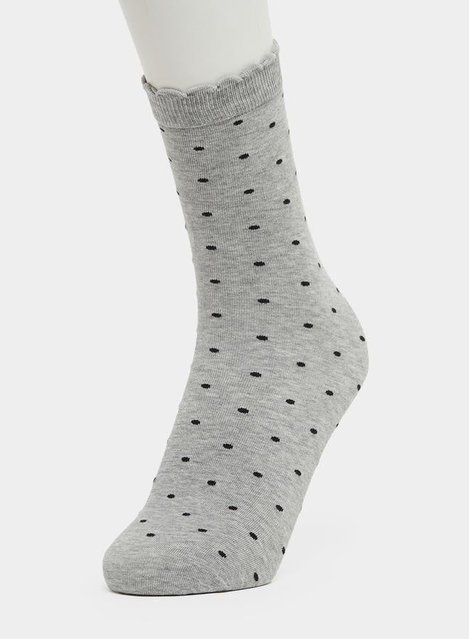 Styli Set of 5 - Polka Dot Crew Socks - Image 4
