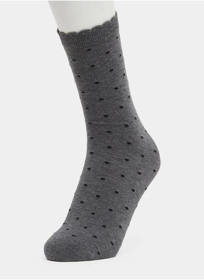 Styli Set of 5 - Polka Dot Crew Socks