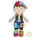 June Garden 155 Dressy Friends Lucas Educational Stuffed Plush Doll for Kids and Toddlers 2 Years and Up Montessori Buckle Soft Toy - Image 3