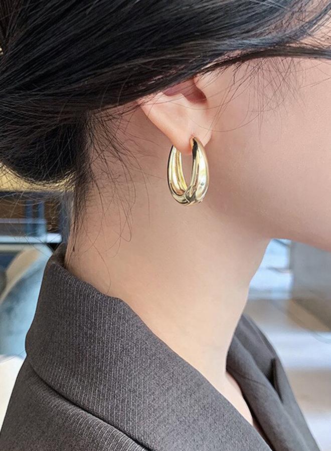 Take Two Plain Hoop Earrings - Image 1