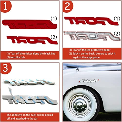YOMITH Sport Metal Car Emblem Badge | Silver 3D Logo Sticker | Self Adhesive Car Body Decoration (Pack of 2) - Image 4