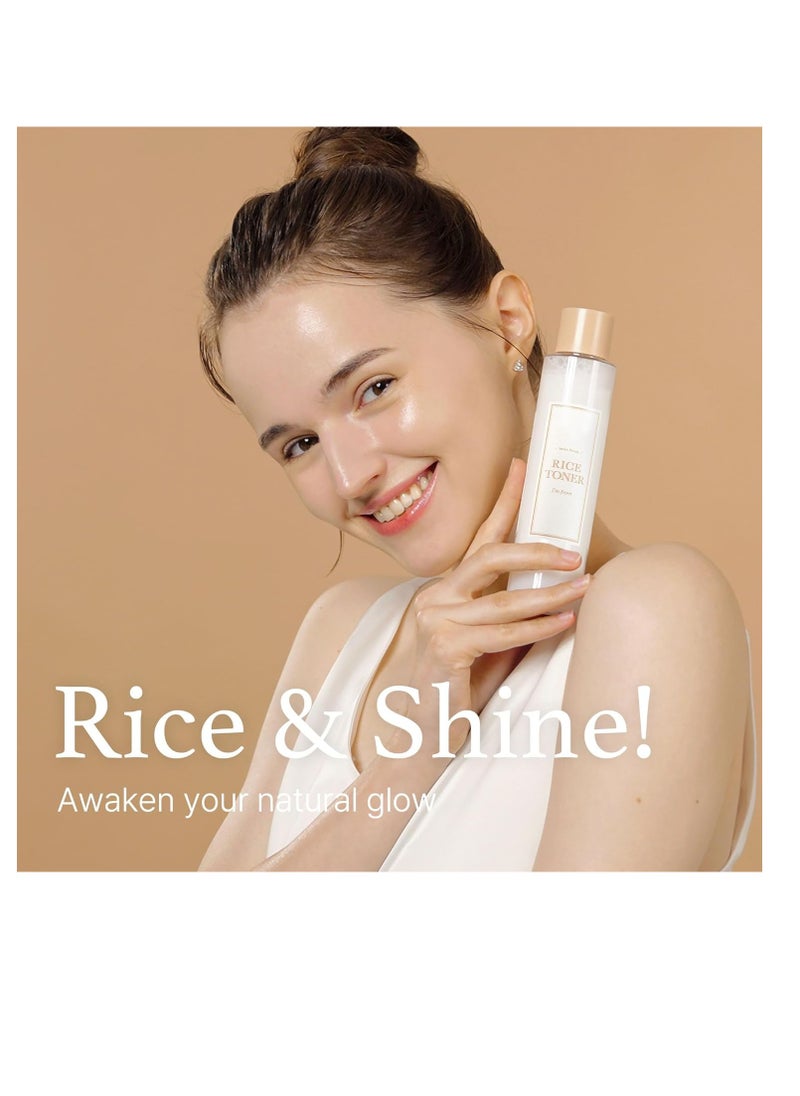 I'M FROM I'm from Rice Toner, Milky Toner for Glowing Skin, 77.78% Korean Rice, Glow Essence with Niacinamide, Hydrating for Dry, Dull, Combination Skin, Vegan, Fragrance Free, Glass Skin 5.07 Fl Oz  - Image 3