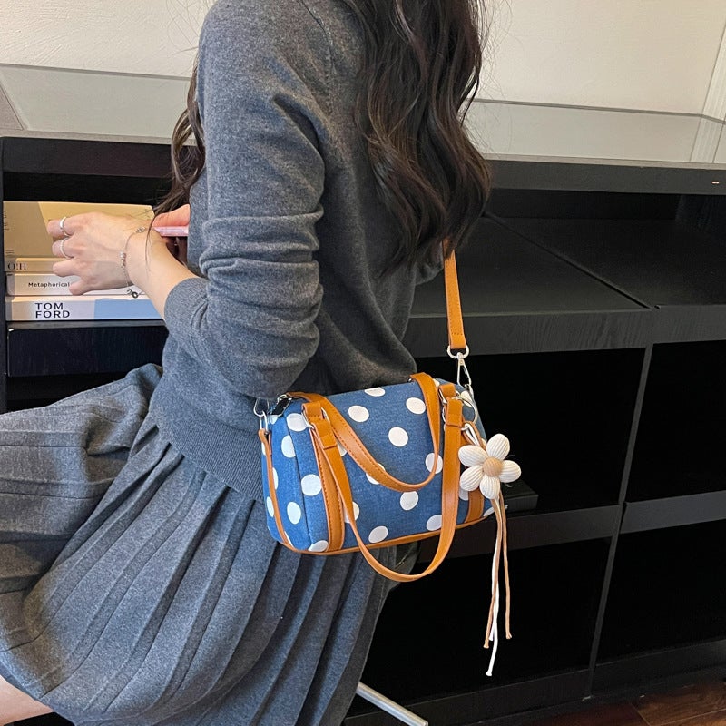 Fashion Polka Dot Shoulder Bag 2026 New Large Capacity Korean Style - Image 2