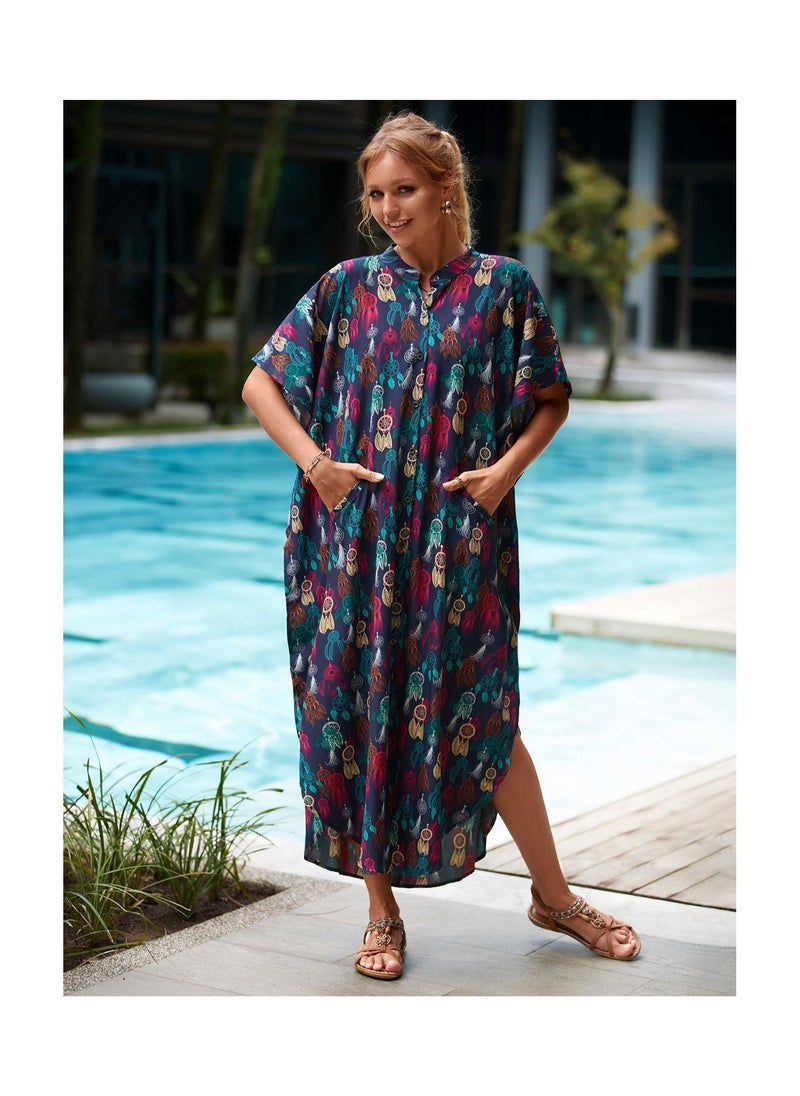 Loquat - Beach Printed Robe Sunscreen Cover - Image 1