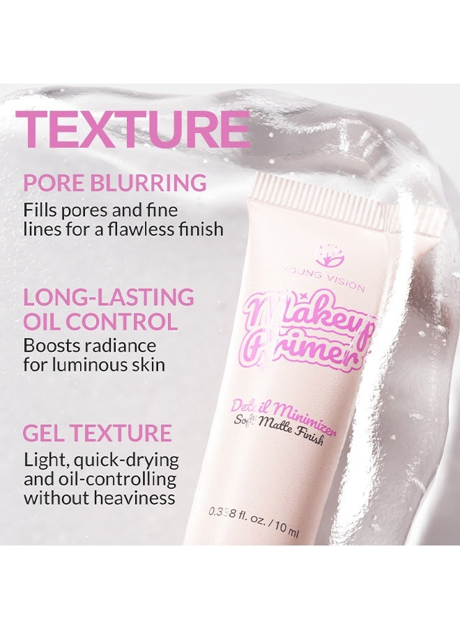 يونج فيجن برايمر للمكياج، برايمر لتصغير المسام للوجه قبل وضع المكياج، تشطيب مطفي ناعم، التحكم في اللمعان، قاعدة للوجه والفاونديشن طويلة الأمد، تحضير خفيف للبشرة، 10 مل - Image 5