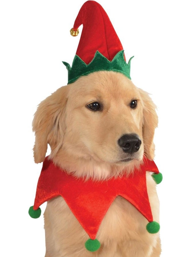 RUBIE'S Christmas Collection Pet Elf Hat with Bell for Themed Parties and Halloween, Medium to Large - Image 2