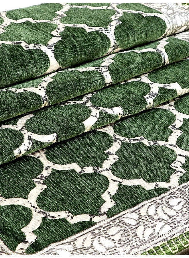 Nendle Modern Velvet Sofa Covers 3 Seater Combined Sofa Seat and Back Cover|Anti-Slip Sofa Covers for Living Room (Green, Pack of 1) - Image 2