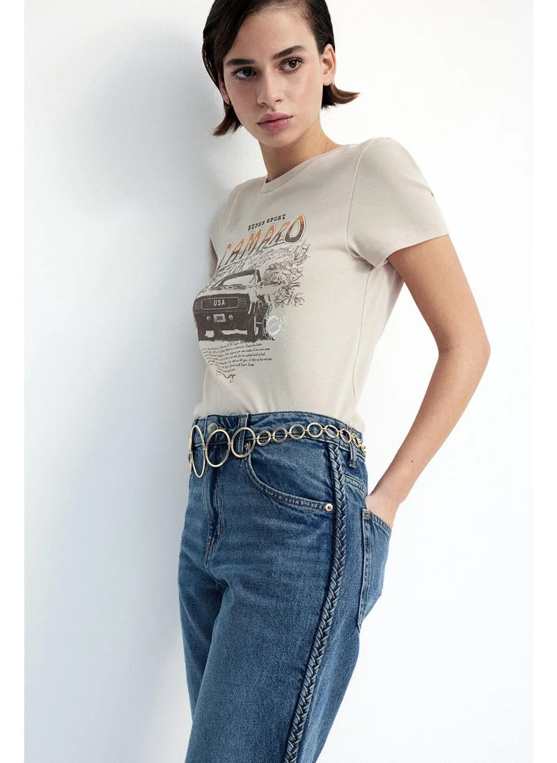 H&M Straight High Ankle Jeans