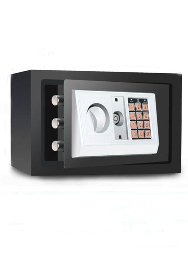 Arabest Mini Electronic Deluxe Digital Security Safe With Electronic Keypad Lock And Physical Key For Home Office Cash Storage (Black)  - Image 1