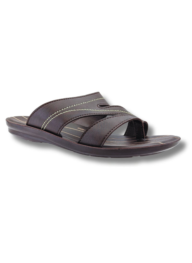 Aerosoft Men's Slippers P3305 Brown - Image 2