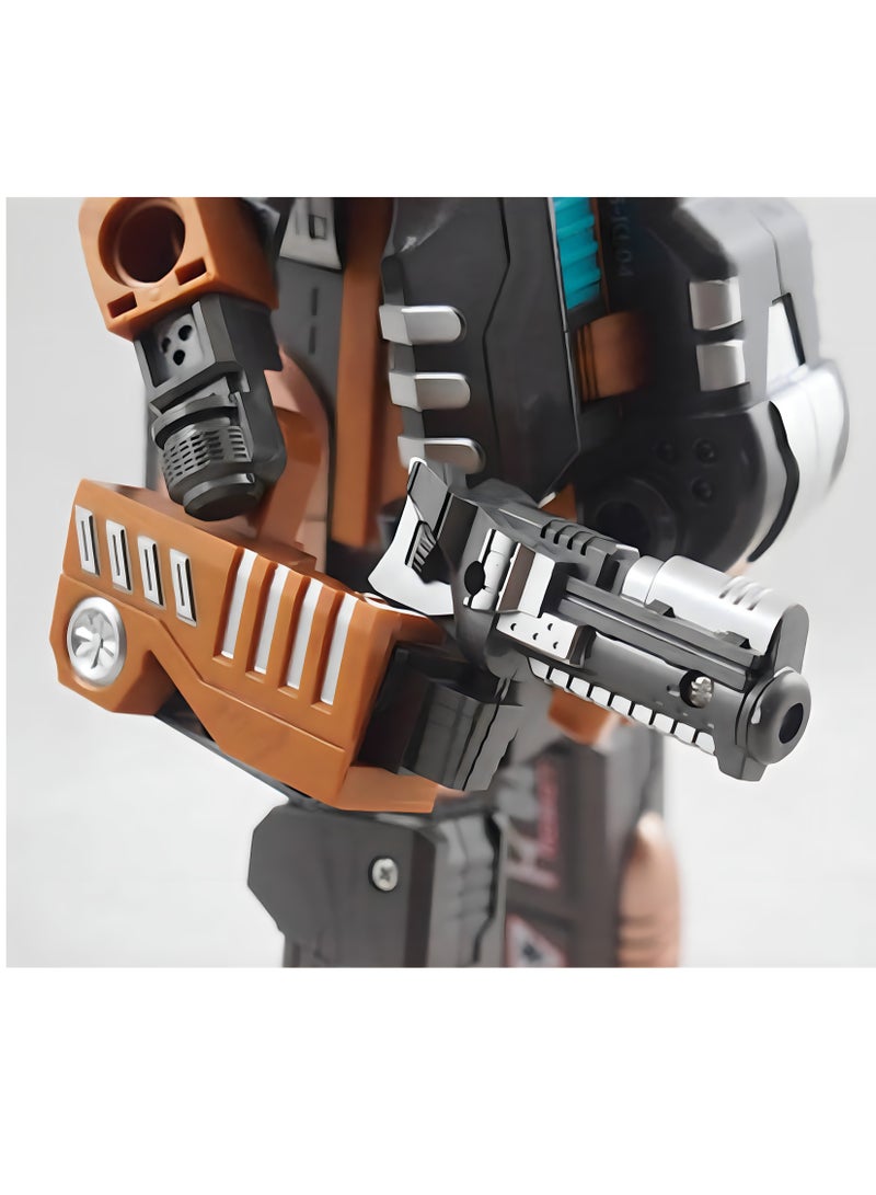 MAGIC VAULT Toy Gun Pistol - 2-1 Transformable Toy Gun Robot - Manual Soft Bullet Gun with Foam Bullets - Indoor/Outdoor Games and Toys - for 6-12 Year Old Boys, Birthday Gifts for Kids Age 6+ - Image 3