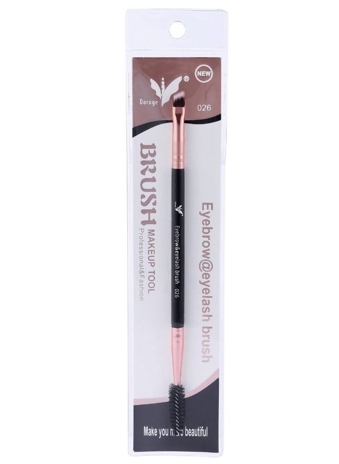 daroge - Eyebrow & Eyelash Makeup Brushes Rose Gold/Black - Image 1