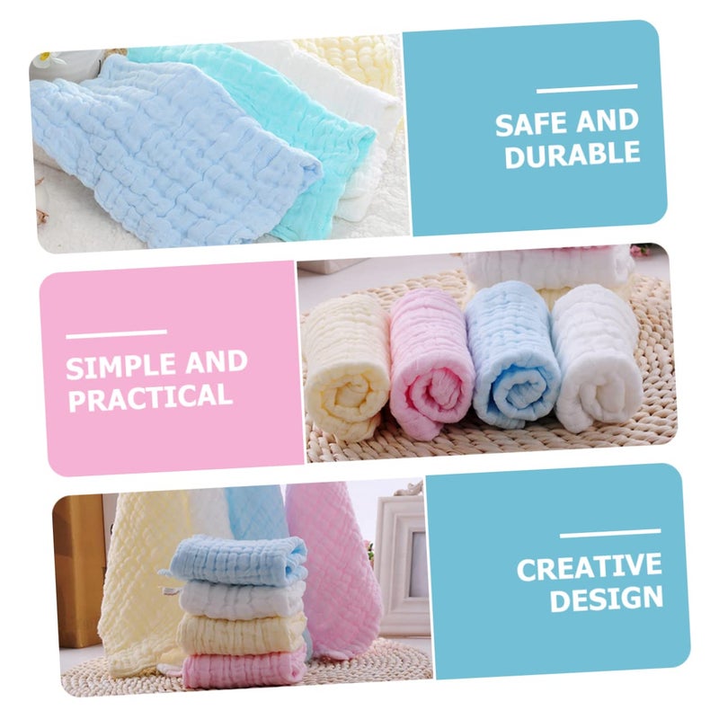 Soft Cotton Facial Towels For Babies 5 Pack Reusable Newborn Face Cloths - Image 5