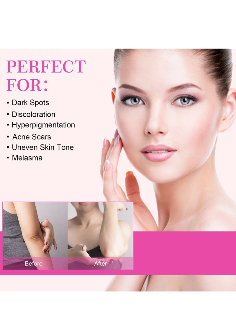 إيلهو كريم تبييض الوجه والجسم ، كريم تبييض دائم للبشرة الداكنة ، كريم تفتيح للبشرة الداكنة ، كريم تبييض ، كريم تبييض البشرة الداكنة يبيض ويضيء جسم الإبط 30G - Image 2