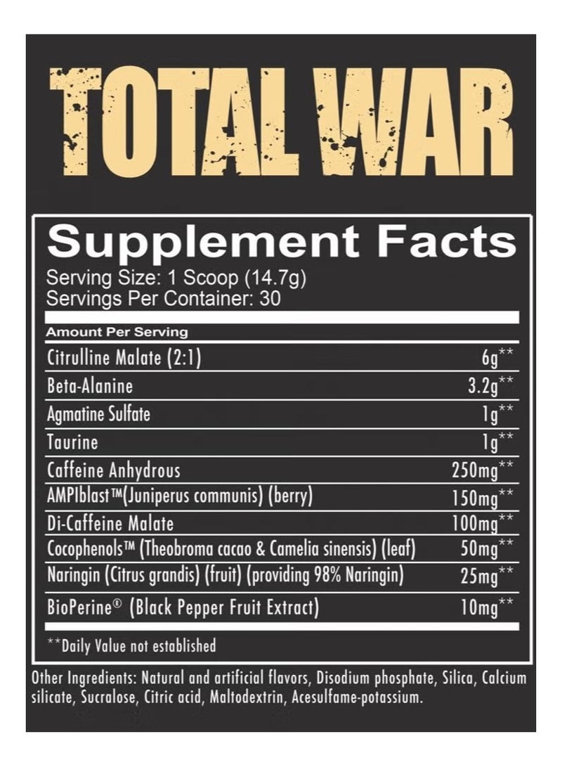 REDCON1 Total War Pre Workout Rainbow Candy 30 Servings 441g - Image 2