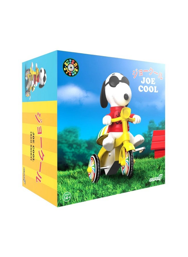Super7 Super7 Peanuts Super Cycles - Joe Cool (Red w/Yellow Trike) Action Figure - Image 2