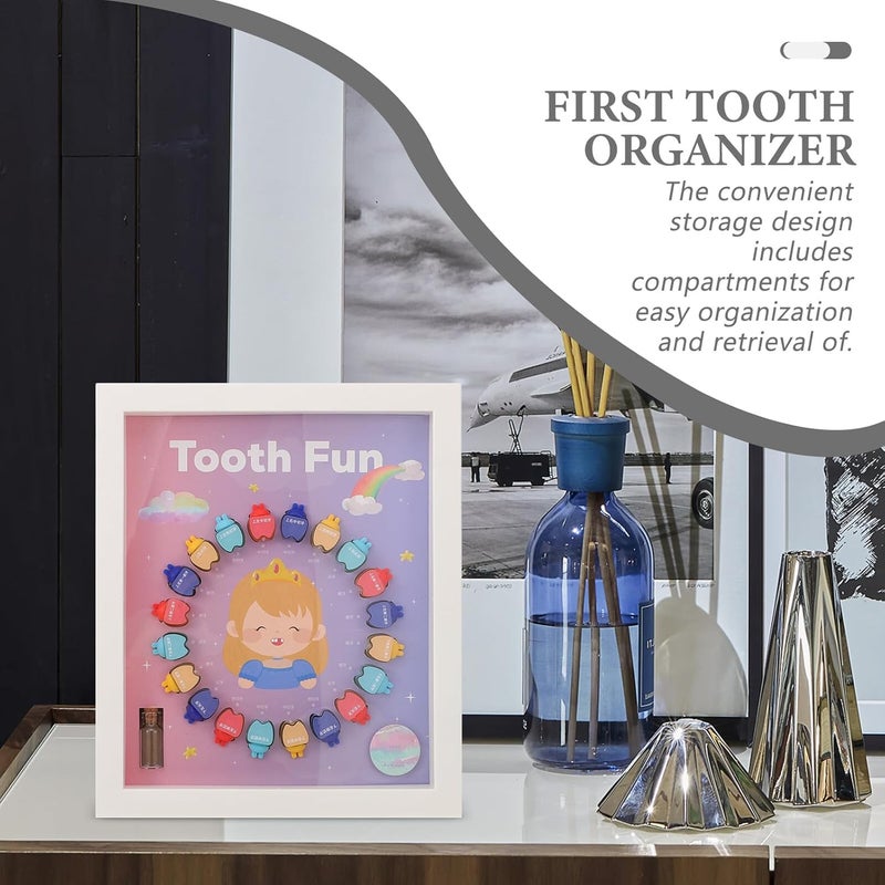 Teeth Storage Box Keepsake Tooth Holder for Boys Small Princess Frame Design - Image 5