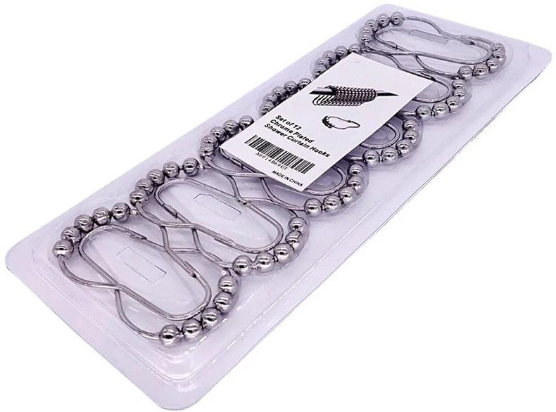 Y&D 12PCS Rustproof Shower Curtain Rings Hooks, Stainless Steel Decorative Bathroom Curtain Hangers for Shower Rods - Smooth Gliding - Image 5