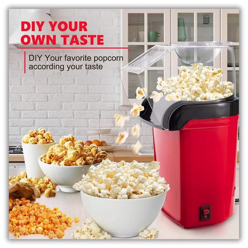 Drumstone 𝗙𝗲𝘀𝘁𝗶𝘃𝗮𝗹 𝟏𝟓 𝐘𝐄𝐀𝐑𝐒 𝐖𝐀𝐑𝐑𝐀𝐍𝐓𝐘 Aluminum electric popcorn maker machine for home, popcorn maker without oil, Electric Instant Popcorn Maker Making Machine Automatic - Image 2