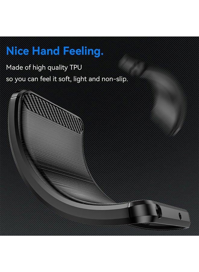 Osophter for Galaxy S24 FE Case: with 2pcs Screen Protector Shock-Absorption Flexible TPU Rubber Protective Cover for Samsung Galaxy S24 FE Phone Case(Black) - Image 4