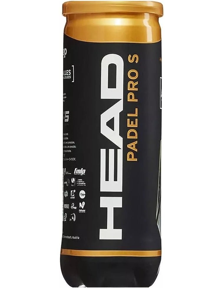 HEAD Head Pro (S) Padel balls can 3 ball [WS]  - Image 1