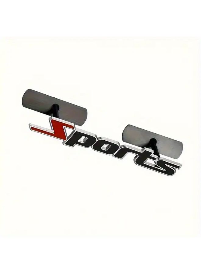 Universal Sports Color Metal Car Grille Badge With Safety Mounting Clip - Image 5