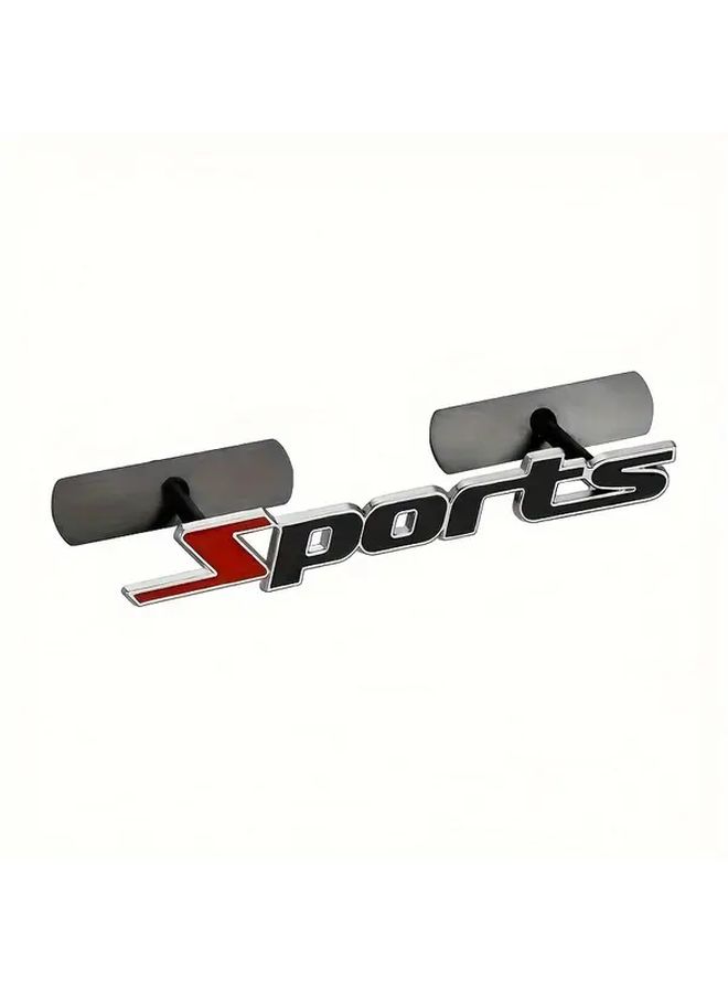 Universal Sports Color Metal Car Grille Badge With Safety Mounting Clip - Image 4