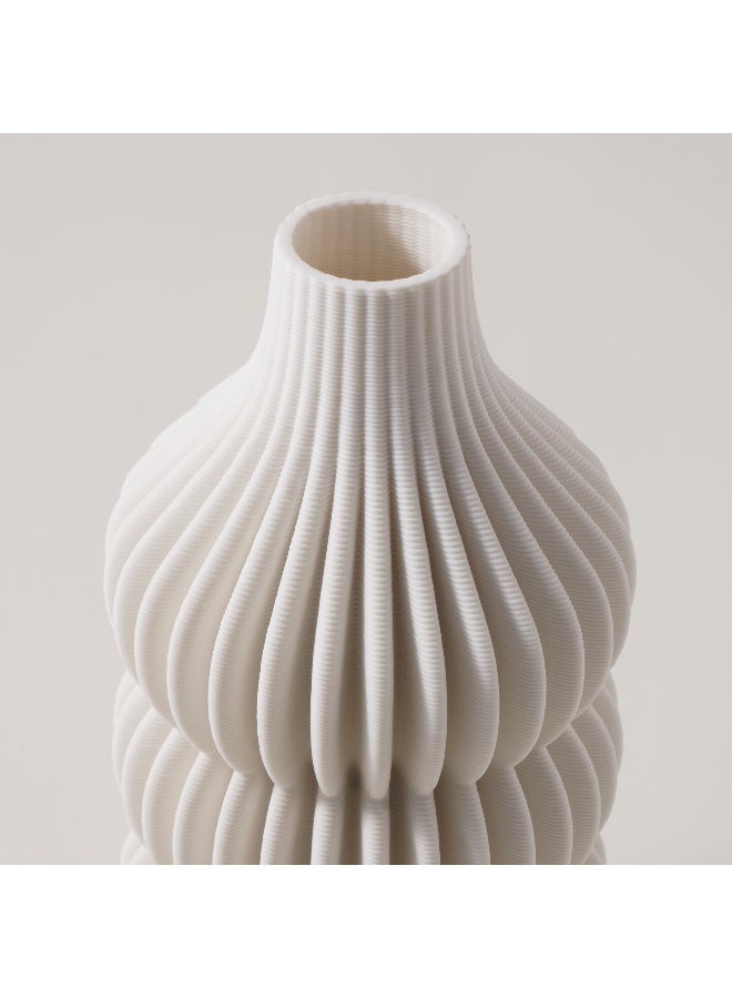 Homez Ceramic White Vase 12*12*24.7Cm - Image 3