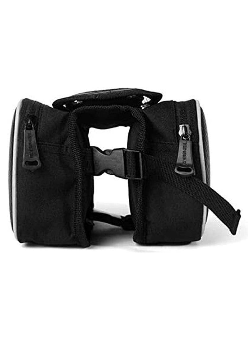 Bicycle Front Frame Touchscreen Phone Bag Mountain Bike Cycling Top Tube Double Pouch Pannier Bag for 5.7 Inch Cell Phone - pzsku/Z6A410D55D6EAF54E651BZ/45/_/1704888434/deecc616-a8e7-4d35-b69b-b3812e76e52a