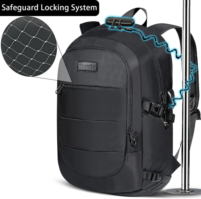 Tzowla 40 Liter Anti Theft with USB Charging Port Laptop Backpack - Image 5