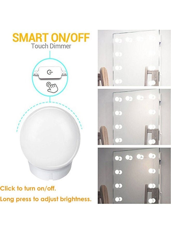 TIGER LED Vanity Mirror Lights Kit – White, 26.00 x 7.00 x 17.00 cm, Adjustable Brightness, Easy Installation for Makeup and Grooming, Perfect for Bathroom and Dressing Tables  - Image 3