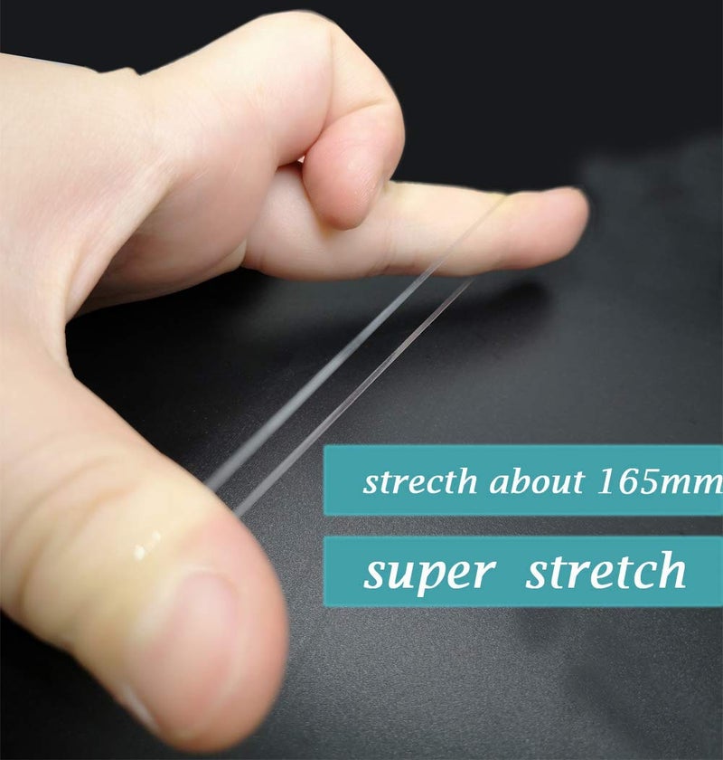 Mincer (800pcs) transparent Elastic Hair Band, Mini Hair Rubber Bands with a Box, Soft Hair Elastics Ties, Length-Hair Elastics - STRONG - REUSEABLE (Transparent) - Image 3