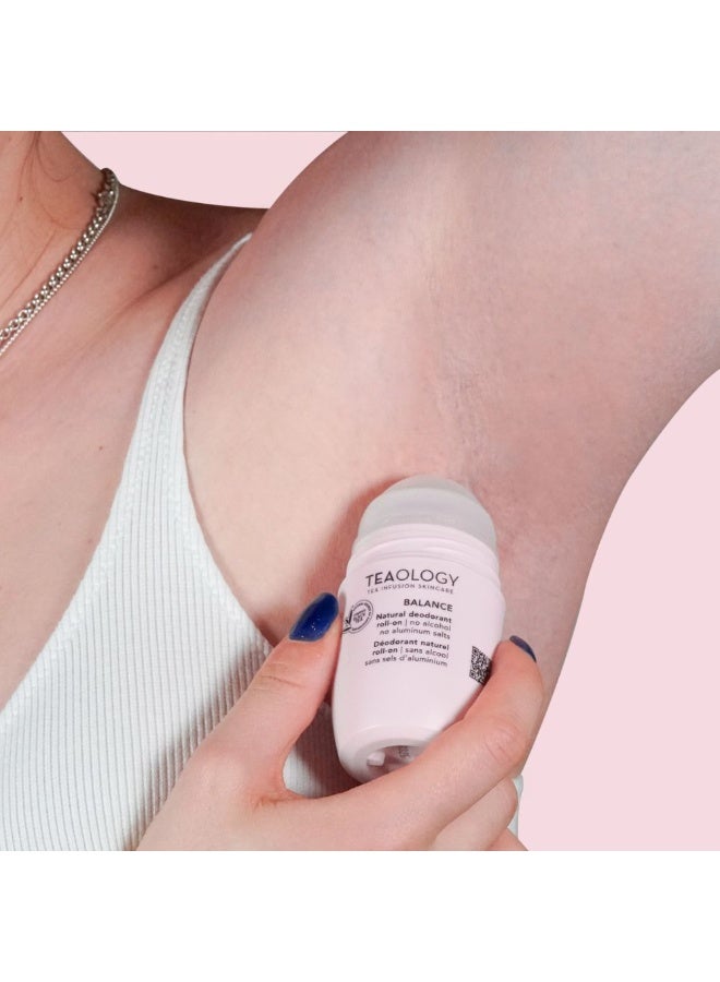 تيولوجي مزيل العرق الطبيعي Teaology Yoga Care Balance، منعش وذو حماية، 40 مل - Image 2