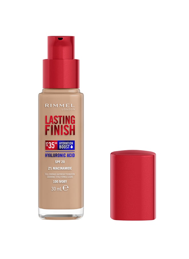RIMMEL LONDON - Lasting Finish 35 Hour Foundation  100  Ivory - Image 1