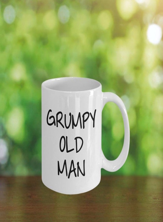 SpreadPassion Grumpy Old Man Coffee Mug - Funny Tea Hot Cocoa Cup - Novelty Birthday Christmas Anniversary Gag Gifts Idea - Image 5