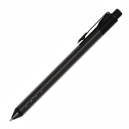 TUL Fine Writing Solid Metal Barrel Retractable Gel Pen With 2 Refills, Medium Point, 0.7 mm, Gunmetal Gray Barrel, Assorted Ink Colors - Image 2